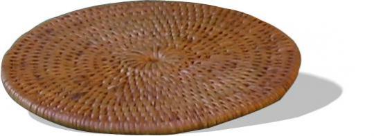 Klassischer runder Glasuntersetzer mit 10 cm Durchmesser, schlichtes Design für stilvolle Tischdekoration.