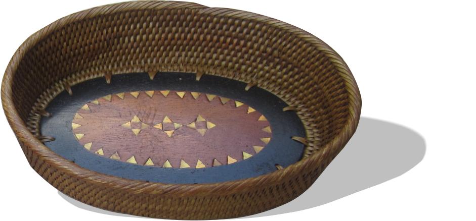 Ovale kleine Beilagenschale mit schönen Intarsien