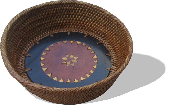 Runde kleine Beilagenschale mit schönen Intarsien