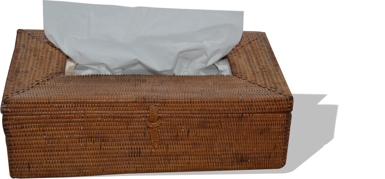 Kleenexbox mit eingewebten Ornamenten